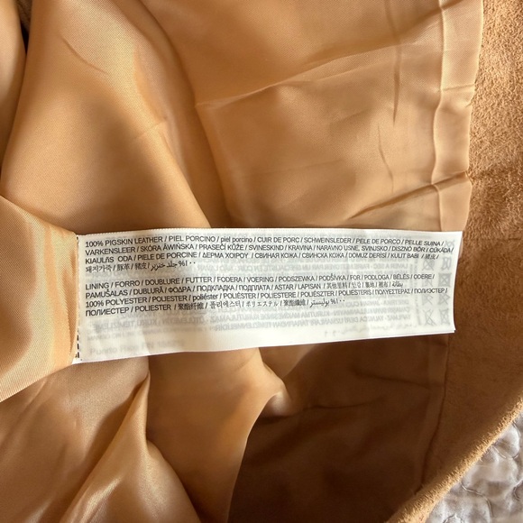 Mango Beige Button-Front Mini Skirt - Picture 3 of 3